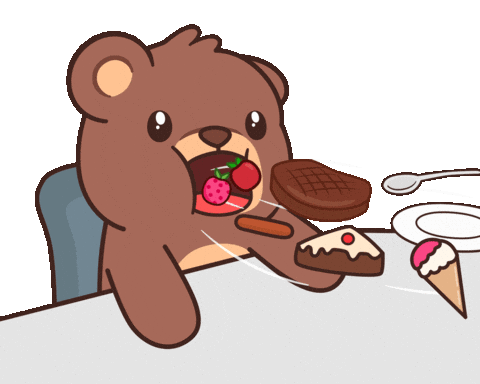 Hungry Fast Food Sticker by BEARISH