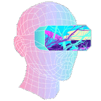 CreativeVR future head vr virtual Sticker