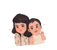 Family Sister Sticker by Rafhi Dominic
