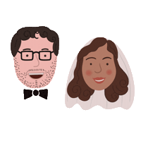Just Married Love Sticker by dani samudio