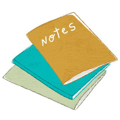 Notes Notebook Sticker by Art Gallery Fabrics