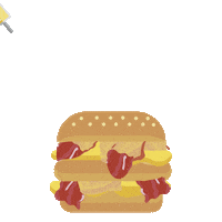 burger cheese Sticker by TukTukNoodles
