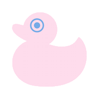 nubes_ua pink duck nubesua creativesky Sticker