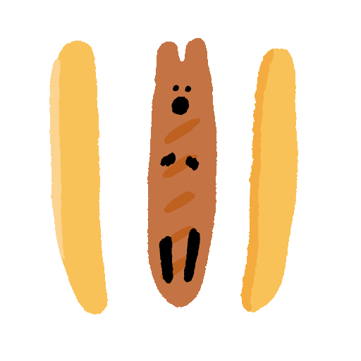 Hot Dog Sticker by Dinotaeng