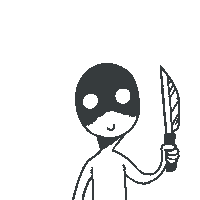 LifeSigner what man knife what did you say Sticker