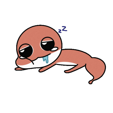 Sleep Lizard Sticker