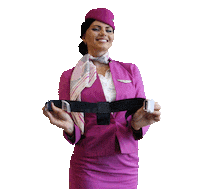 Travel Buckle Up Sticker by WOW air