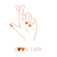 Fingers Good Luck Sticker by Season Paper Collection