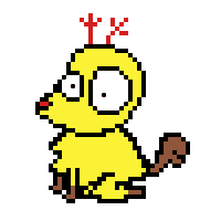 Pixel Cartoon Sticker