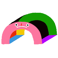 Happy Over It Sticker by ed_illustrates