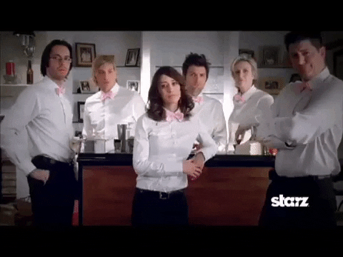 tvsource giphygifmaker starz adam scott lizzy caplan GIF