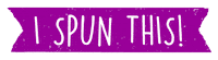 Banner Spinning Sticker by Gritty Knits