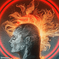 head distort GIF by Psyklon