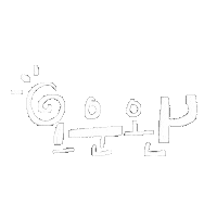 한글 White Text Sticker