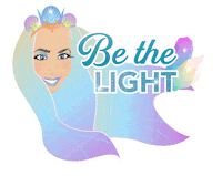 SquatchandSiren beach light glitter aura Sticker