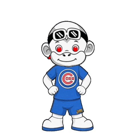 Happy Chicago Cubs Sticker by Zhot