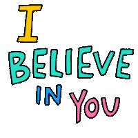 Happy I Believe In You Sticker by Sarah The Palmer