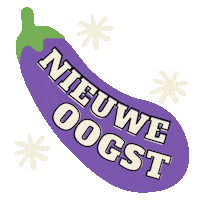 moederstuin aubergine oogsten moederstuin nieuwe oogst Sticker