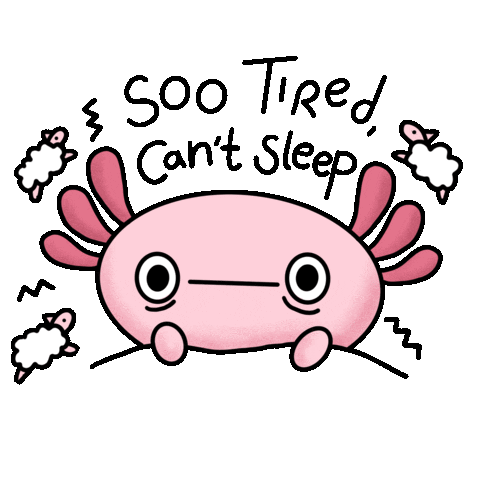 tired pink Sticker by Selwyn May Ball