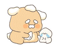 Sad Dog Sticker by Kcomics