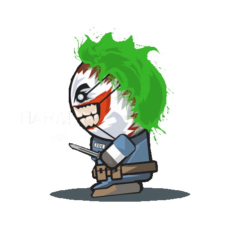 Joker Laughing Laugh Sticker by Boss Logic