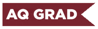 Aq Grad Sticker by Aquinas College