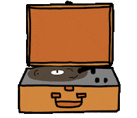 Record Player Vinyl Sticker by Legacy Recordings