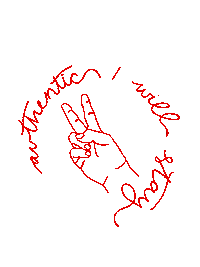 Peace Sign Keep It Real Sticker