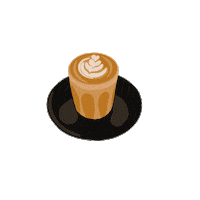 Coffee Croissant Sticker by Wasamedia