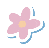 Pink Flower Sticker by Como la trucha al trucho