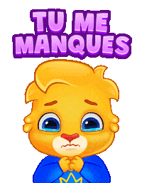 Miss You Love Sticker by Lucas and Friends by RV AppStudios