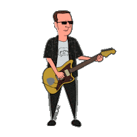 Guitar Punk Sticker