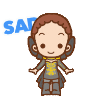 siroamuhiko sad thankyou ありがとう 悲しい Sticker