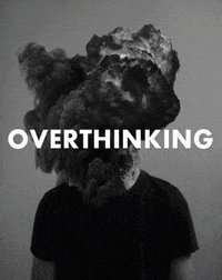 sad black and white GIF