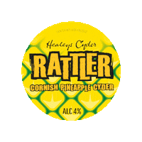 Pineapple Cider Sticker by Rattler Cyder