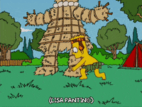 bart simpson statue GIF