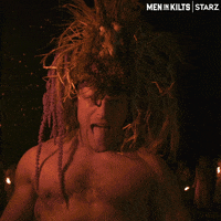 Yell Sam Heughan GIF by Men in Kilts: A Roadtrip with Sam and Graham