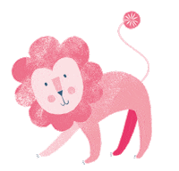 loewenzahnorganics pink lion organic babyfood Sticker