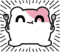 Hamster 食べる Sticker