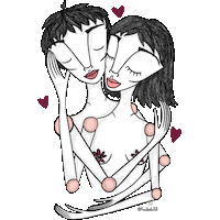 friends love Sticker by anchetulil