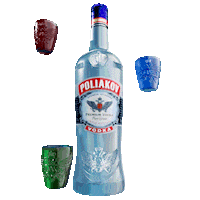Party Cheers Sticker by Poliakov Vodka