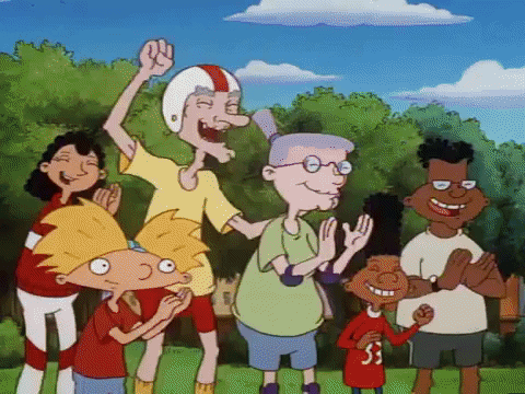 hey arnold nicksplat GIF