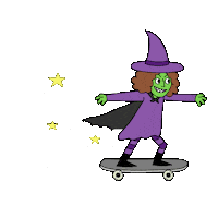 Halloween Witch Sticker by Sean Solomon