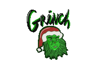 Christmas Grinch Sticker