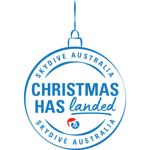 Christmas Skydiving Sticker by Experience Co