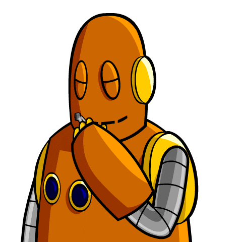 No Talking Robot Sticker by BrainPOP