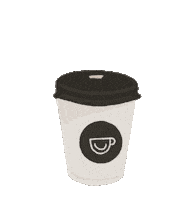 Coffee Cup Sticker by ICAN