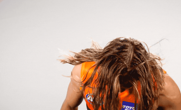 Hair Smile GIF by GIANTS