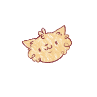 lupeaart happy cat sweet kitty Sticker