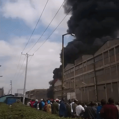 Fire Engulfs Garment Factory in Nairobi